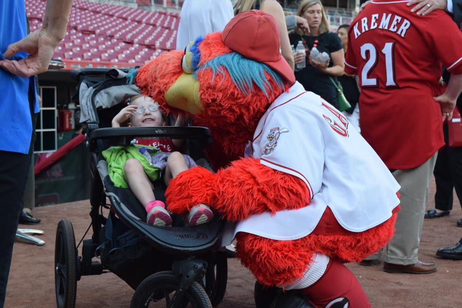 Gapper meeting a child at May We Help Leadership Gala 2016